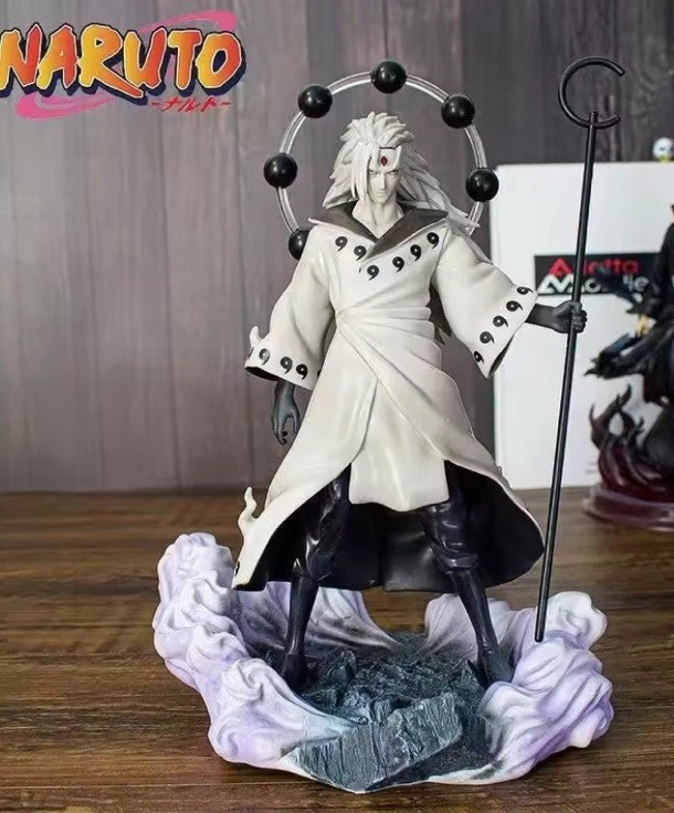 Figurine Naruto Madara Uchiha en résine cadeau idéal pour fan de manga