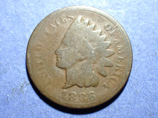 1886 Type 2 Indian Cent  Good-