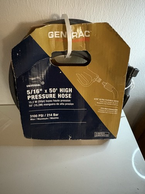 #ad Generac 5 16” x 50’ Pressure Washer Hose $45.00