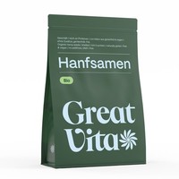 Greatvita Bio Hanfsamen 1000G GeschäLt | 1Kg NatüRliches Protein Eiweiß Vegan