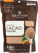 Navitas Organics Cacao Powder, Bags, 30 Servings, 1 Pound Pack of 1 , 16 Ounce