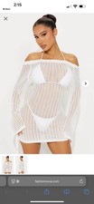 Off Shoulder Ruched Cover Up Mini Dress for Women