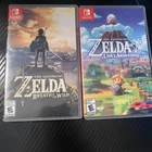 The Legend Of Zelda Breath Of The Wild + Links Awakening Nintendo Switch Lot