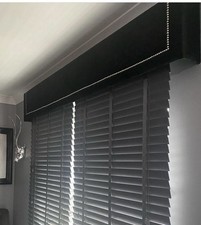 Velvet Stud Padded Box Window Pelmet made to measure