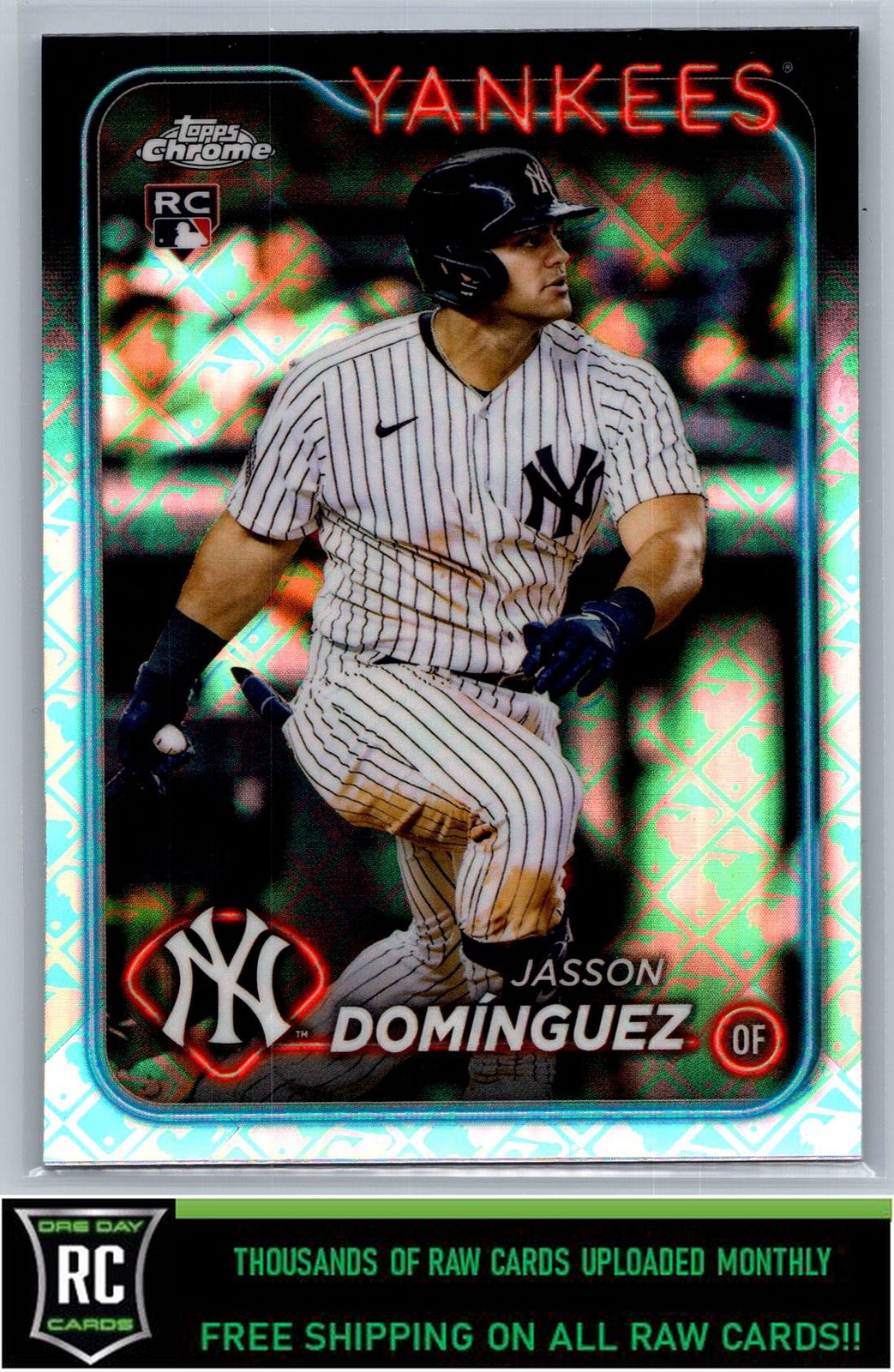 2024 Topps Chrome Logofractor Edition Jasson Domínguez #89 Rookie Yankees