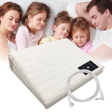 Grounding Sheets with Grounding Cord Set, Soft Organic Cotton Silver Fiber ...