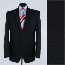 Mens Black Blazer 42R US Size CANDA Sport Coat Jacket
