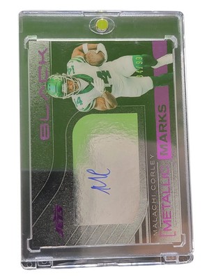 2025 Panini Black Metallic Marks Malachi Corley #MMK-MCY 84/99
