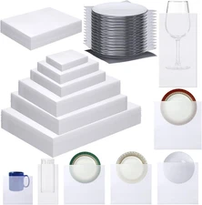 Frienda 240 Pcs Dish Packing Supplies for Moving 60 Foam Sheets 180 white 