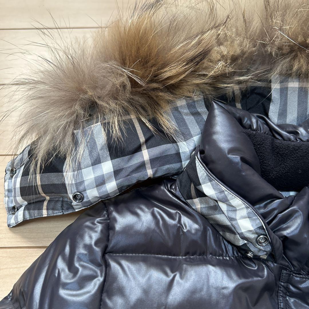 BURBERRY BLUE LABEL fur down jacket black M 38 | eBay BURBERRY BLUE LABEL fur down jacket black M 38 | eBay