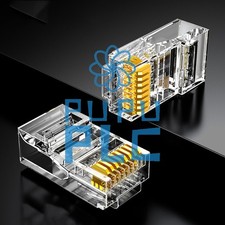 10pcs Internet Gold Plated Cable Modular Plug Adapter RJ45 8P8C CAT5E jg