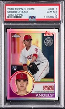 2018 Topps Chrome - Shohei Ohtani (RC) - 1983 Topps Retro #83T-6 - PSA 10 GEM MT