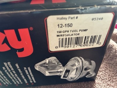Holley 150 GPH High Performance Electric Fuel Pump W/Regulator And Accessories 