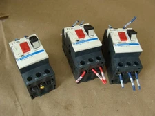 LOT OF 3 TELEMECANIQUE / SCHNEIDER MOTOR CIRCUIT BREAKERS GV2ME14 6-10A  690VAC