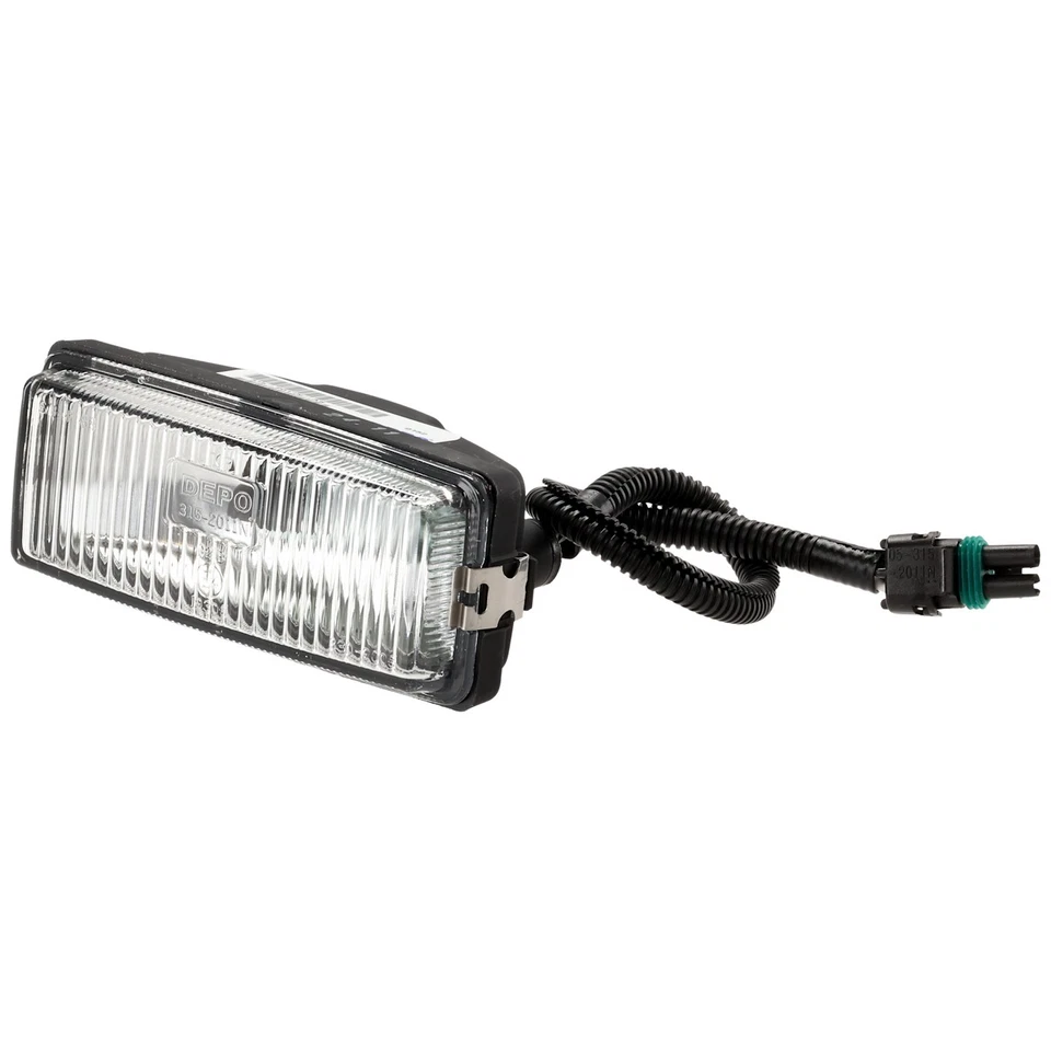 Clear Lens Fog Light For 95-97 Nissan Pickup LH or RH CAPA Plastic Lens w/ Bulb - Image 2 of 4