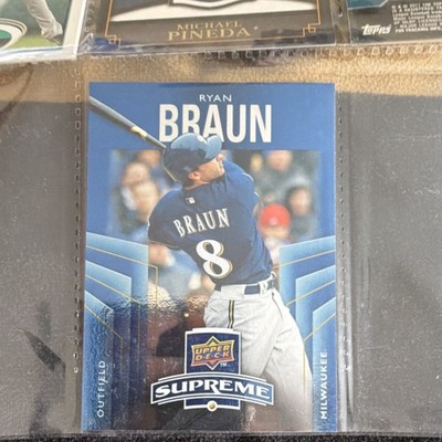 2010 Upper Deck Supreme Blue - Ryan Braun #S-25 - Milwaukee Brewers