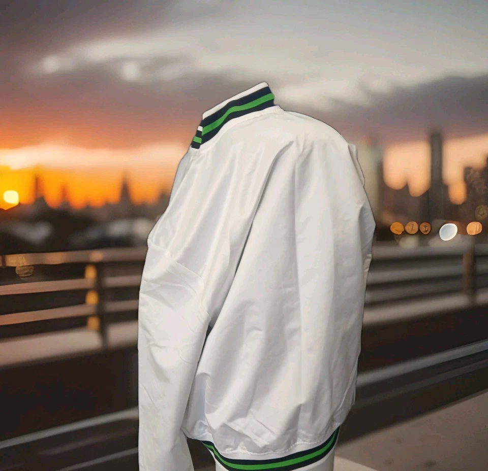 NWT Mitchell & Ness Austin FC City Collection Full-Snap Satin Jacket White 2XL - Image 3 of 3