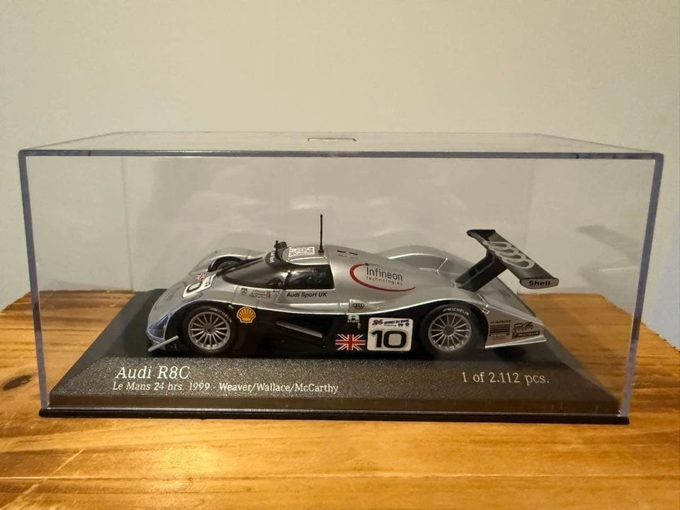1/43 Minichamps Audi R8C No.10 1999 Le Mans 24H Modelo de coche coleccionable - Imagen 2 de 4