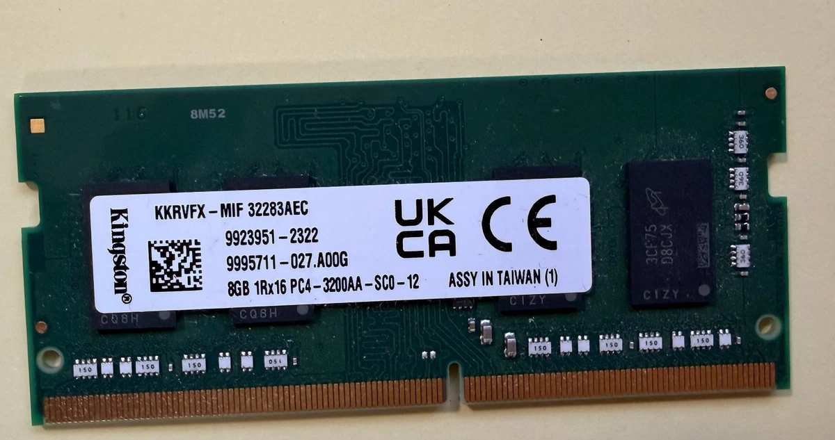 Kingston DDR4 8GB メモリー 6枚セット Kingston DDR4 SDRAM 8 GB Capacity per Module Memory (RAM) for sale