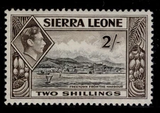 SIERRA LEONE GVI SG197, 2s black & sepia, NH MINT.