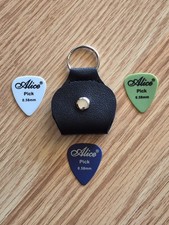 THREE Alice Guitar Picks 🎵 With Key Chain Case🎵 Rock Collect Them All! NEW