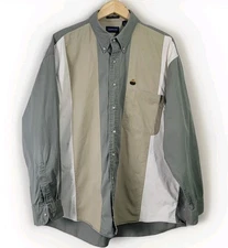 GANT Chelsea Twill Men’s Color Block Button Down Shirt XL 100% Cotton Vintage