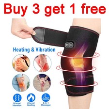 Cordless Knee Massager for Pain Relief with 3 Vibration Modes, 3 Heating Levels