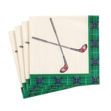 Caspari Golfing Paper Cocktail Napkins - 20 Per Package Office Product