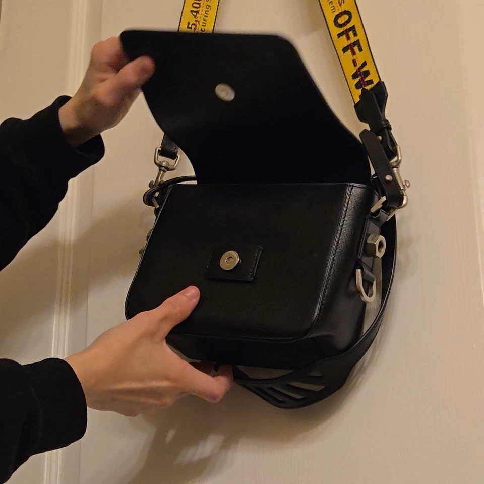 Off-White Main Label Diag Flap Bag 2013 w/ Yellow Industrial Strap – Rare - Image 2 of 4