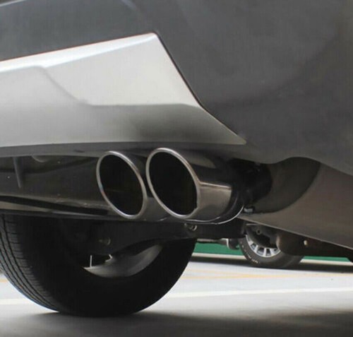 For Toyota Highlander 2020-24 BLACK Stainless Muffler Dual Exhaust Tip Finisher - Afbeelding 3 van 5