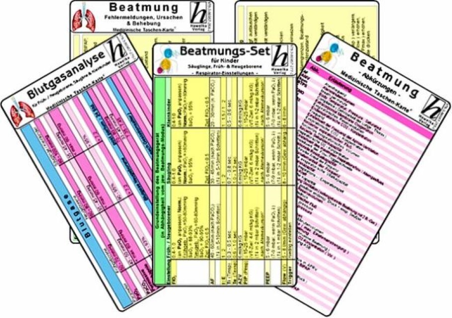 Thumbnail - Beatmungs-karten-set Für Kinder, Säuglinge, Früh- & Neugeborene -