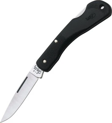 CASE XX KNIFE - BLACK MINI BLACKHORN LOCKBACK #00253 - 3 1/8" CLOSED - NIB - Image 1 of 2
