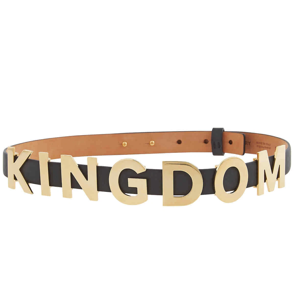 Burberry Kingdom Motif Leather Adjustable Belt eBay