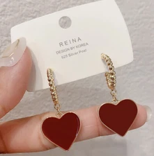New fashion simple Heart Earrings