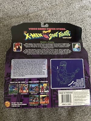 1998 Toy Biz X-Men vs Street Fighter GAMBIT vs CAMMY Video Game