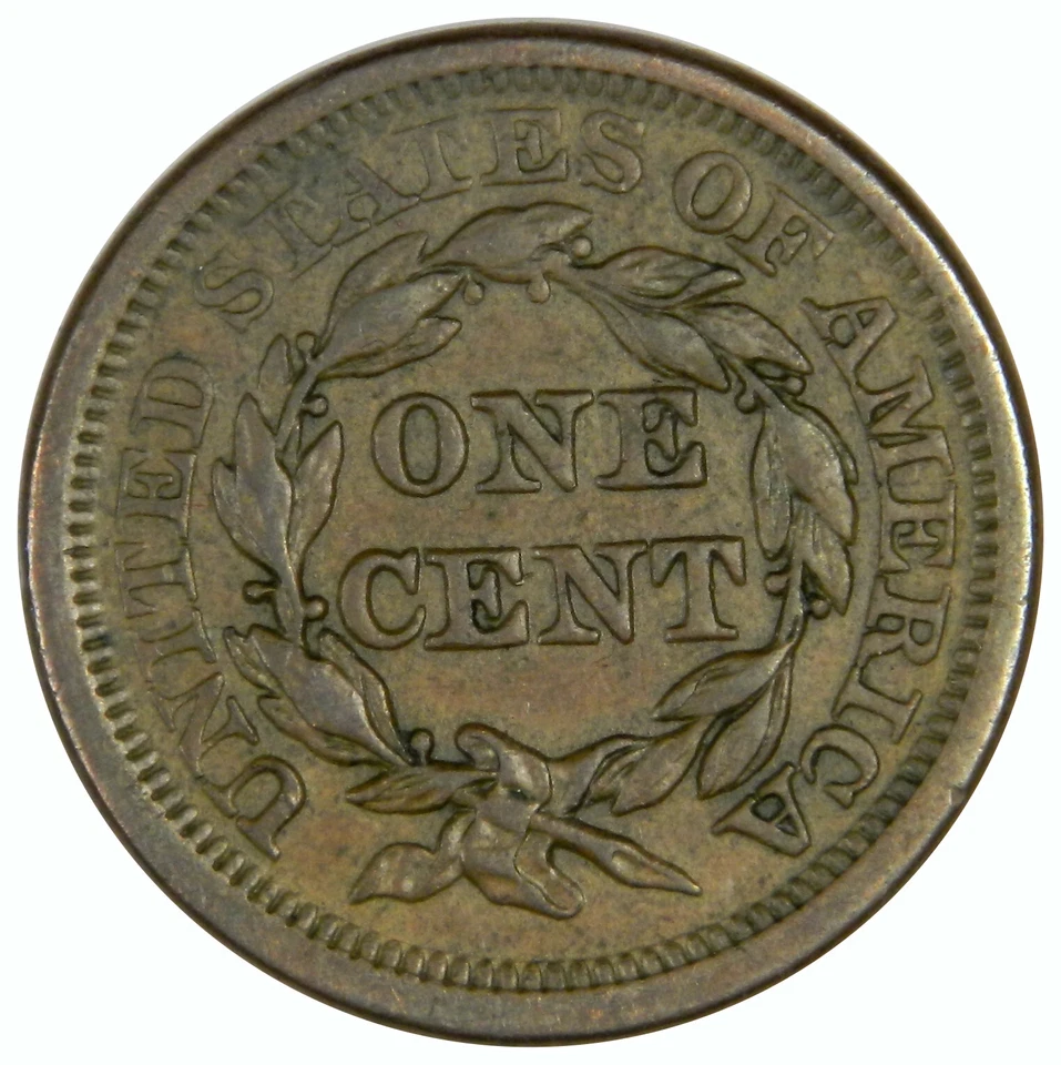 1855 LARGE CENT UPRIGHT 55 ~ NICE CHOICE UNCIRCULATED ~ PRICED RIGHT! - Image 2 of 2