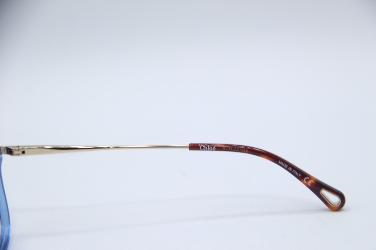 NEW CHLOE CH0059O 004 BLUE GOLD HAVANA AUTHENTIC EYEGLASSES