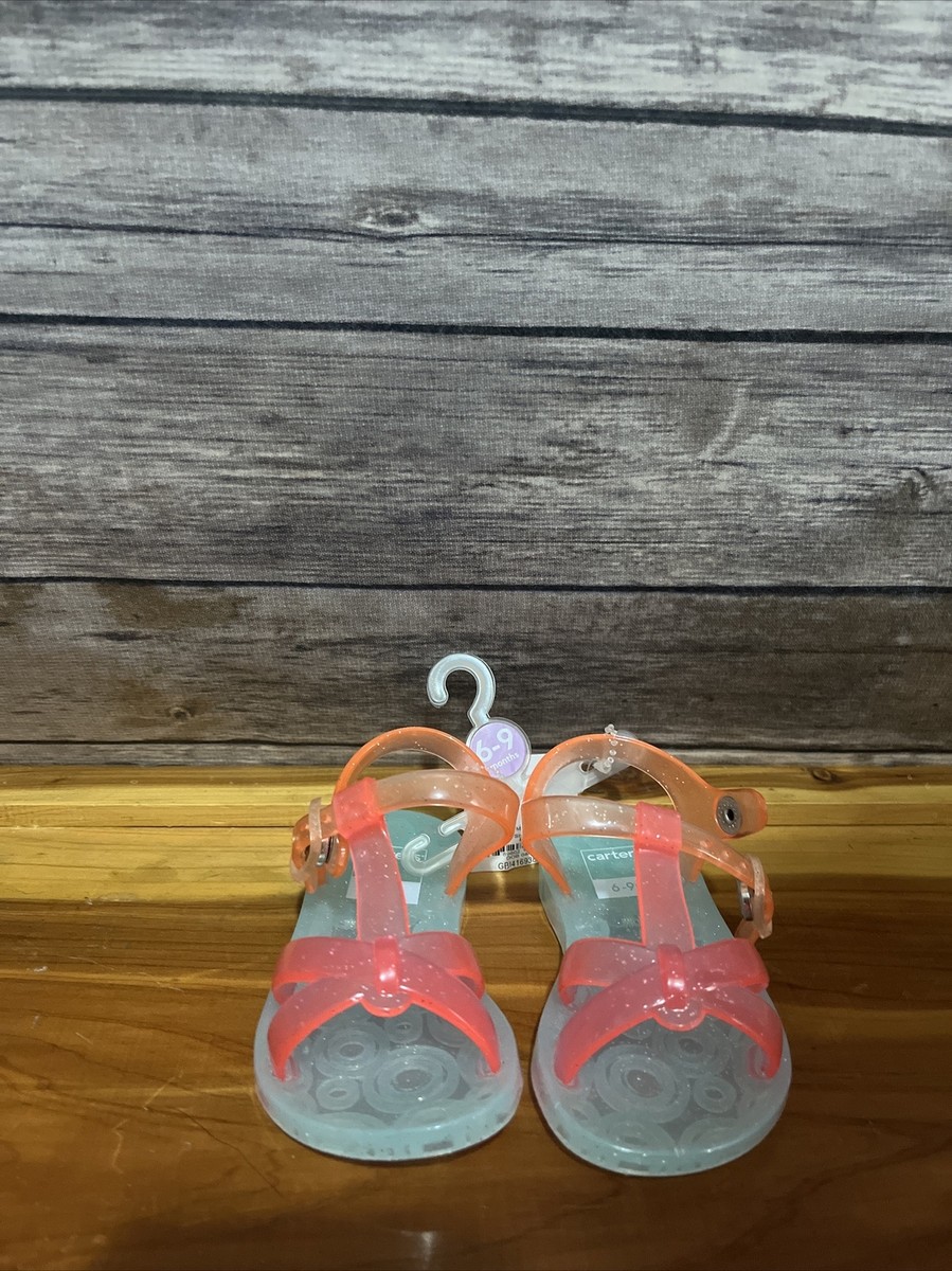 NWT Carter's Infant Girl Size 6-9 month Pink Blue Sandals New