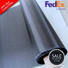 12" 60" 3K 2 x 2 Twill Weave Honeycomb Hybrid Carbon Fiber Fabric Cloth Black US