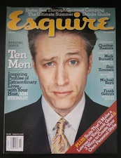 Esquire Magazine July 2001  Jon Stewart Mark Burnett B37:1377