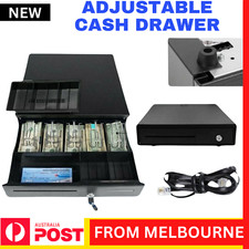 Heavy Duty 5 Bills 5 Coins Tray Manual Cash Drawer Cash Register POS Till Box AU