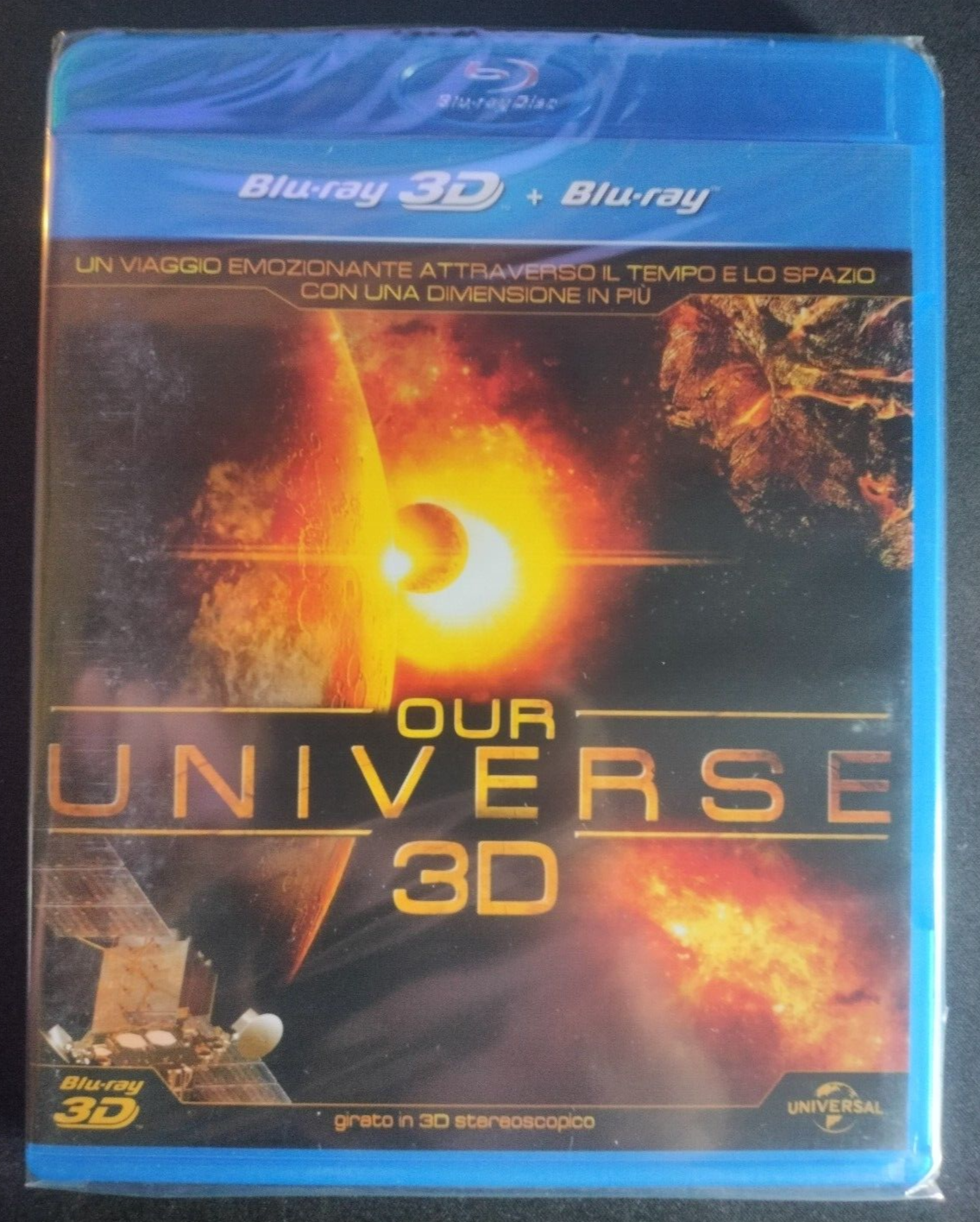 OUR UNIVERSE 3D - GIRATO IN 3D STEREOSCOPIO - DOCUMENTARIO -  BLURAY SIGILLATO!!