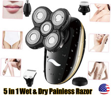 5 in 1 Wet Dry Painless Rechargeable Lady Shaver Electric Razor for Women NEW US