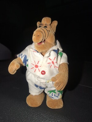 ALF Simba geflockte Figur mit Hawai Anzug 80er Jahre, sehr selten!