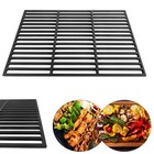 Gusseisen Grillrost BBQ Aufsatz 42x28cm Grillgitter Grillroste Hochwertig Robust