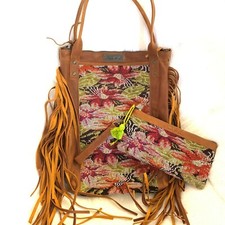 Nena & Co. The Perfect Fringe Tote With Matching Clutch