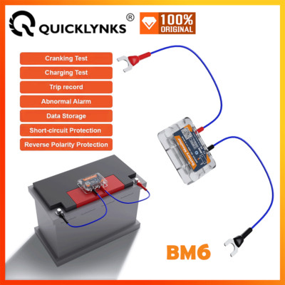 QUICKLYNKS BM6 Auto-Batterie-Monitor Bluetooth Batterie-Tester für IOS Android