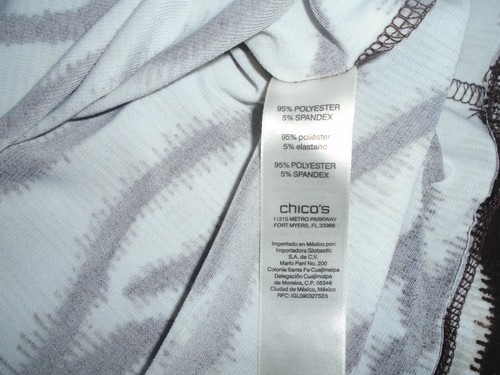 Chico's Rüschen Top Shirt Damen Gr. 1 Medium - Bild 6 von 7