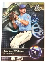 Cayden Wallace, ROOKIE PROSPECT, 2023 Bowman Platinum #TOP-84 Kansas City Royals