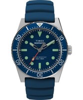 Herrenuhr Timex Deep Water Reef TW2W74600 Silikon Blau Sub 200Mt